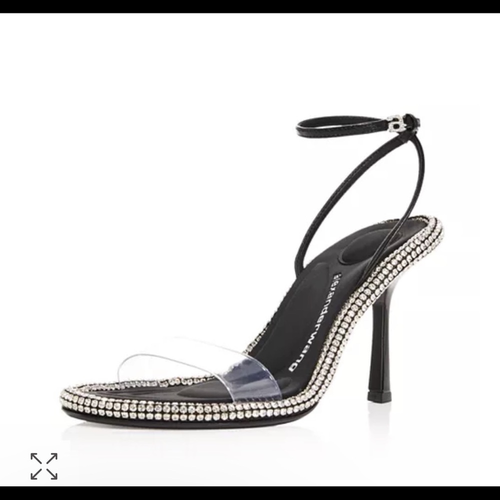ALEXANDER WANG Women's Nima Crystal Heel Sandals